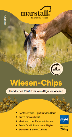 marstall Wiesen-Chips 20kg - Strukturfutter für Pferde Papiersack