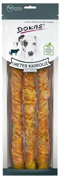 Dokas Kaurolle aus Rinderhaut mit Huhn 30cm