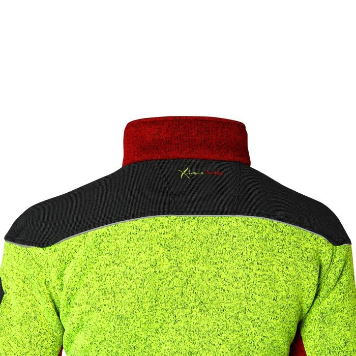 Schulter PSS Faserstrickjacke X-treme Arctic rot/gelb