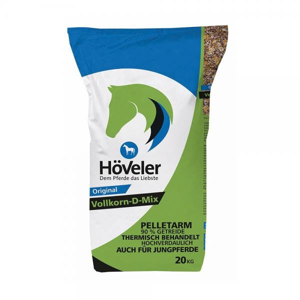 Höveler Vollkorn-D-Mix 20kg - Diätetisches Kraftfutter für Sportpferde