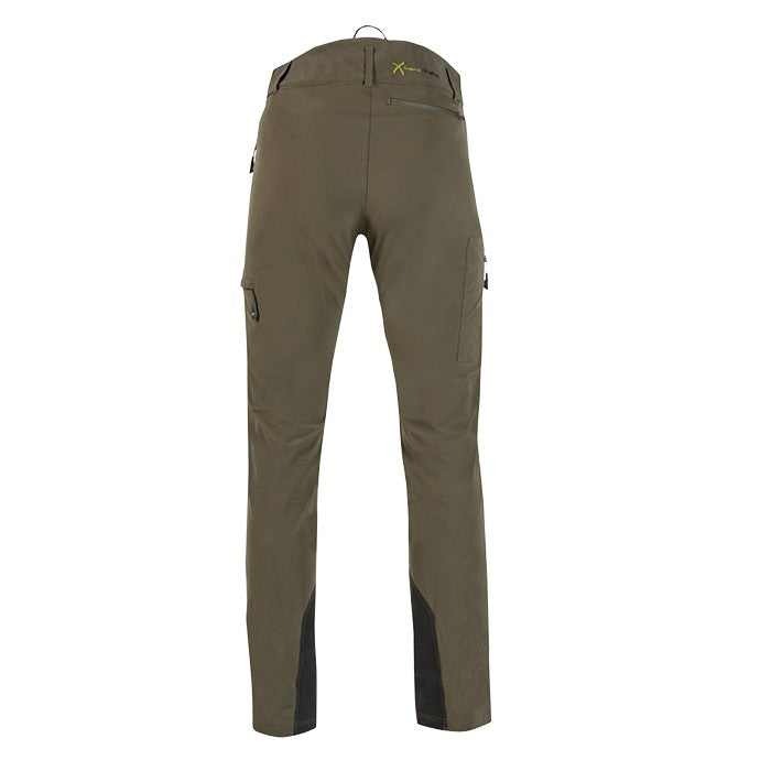 Rückseite PSS Outdoorhose X-treme Stretch grün/schwarz