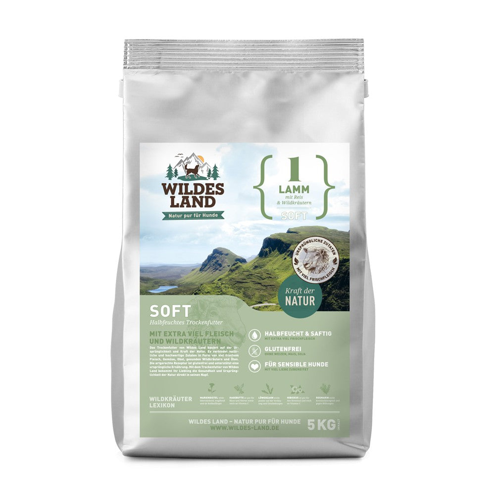 Wildes Land Soft Adult Lamm mit Reis und Wildkräutern