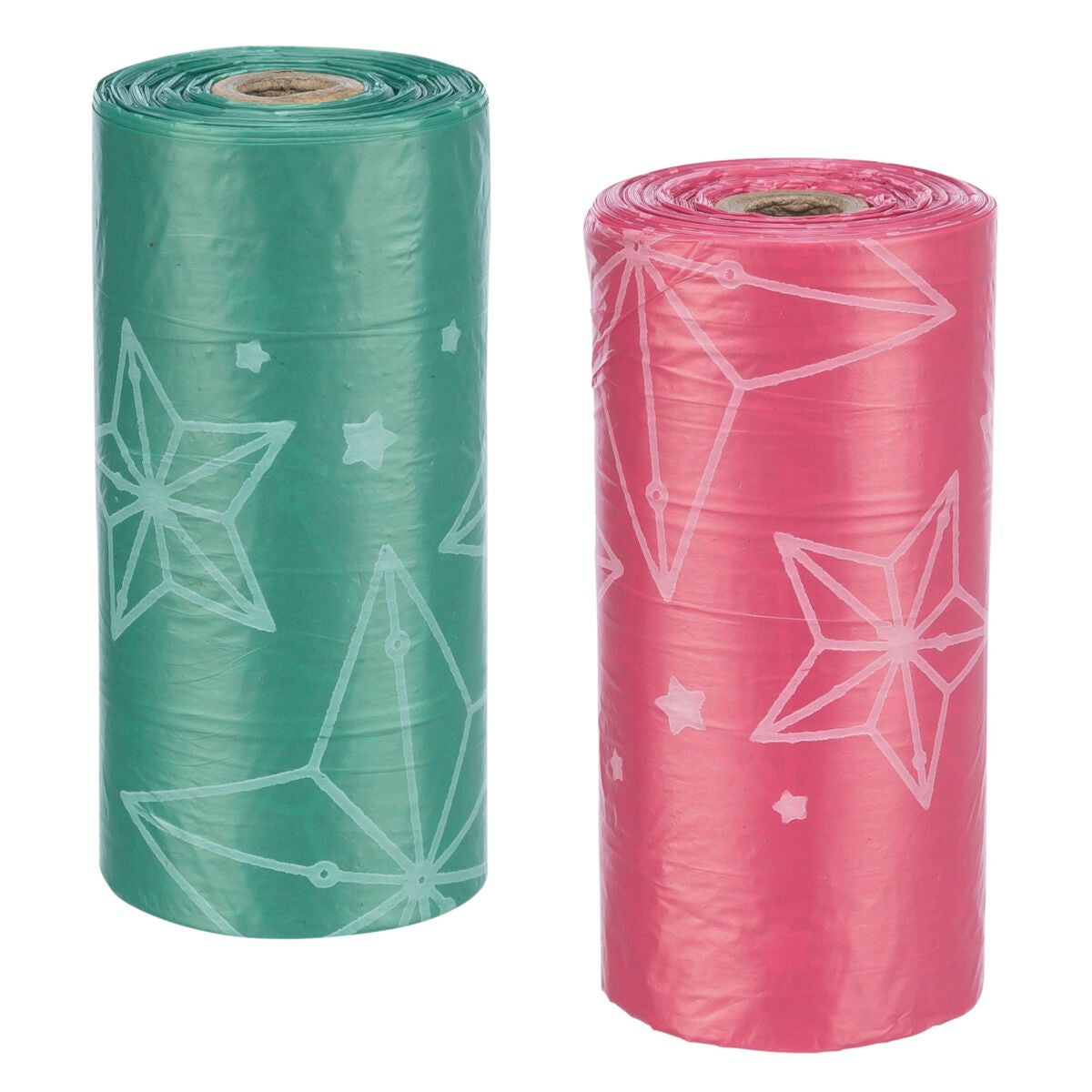 Xmas Hundekotbeutel, 20 Beutel/Rolle, pink und grün