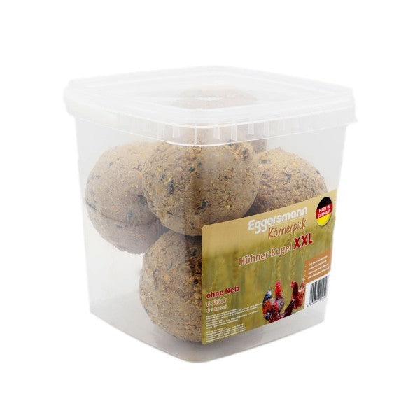 Eggersmann Körnerpick Hühner-Kugel XXL 3kg - schmackhafte Beschäftigung für Hühner