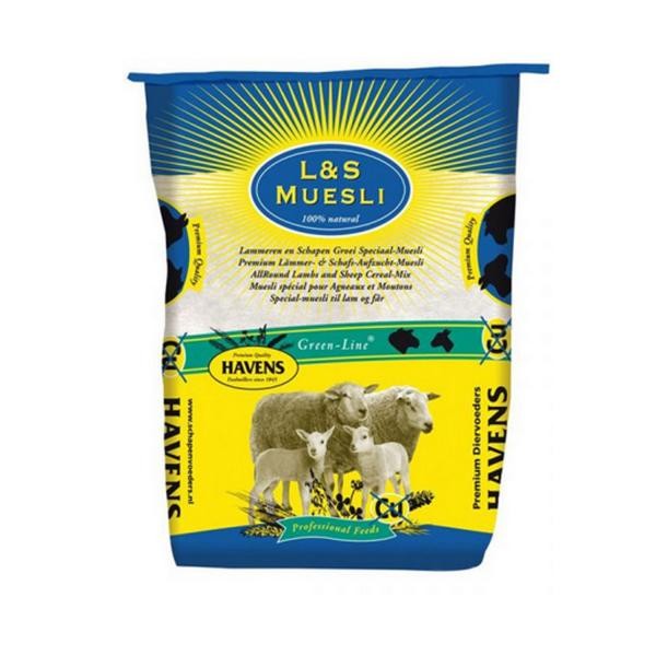 Havens L&S Lamm- u. Schafmüsli 25kgPapiersack - schmackhaftes Müsli ohne Kupfer