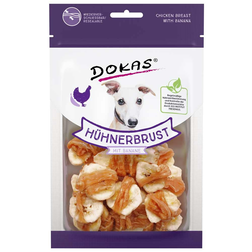 Dokas Hühnerbrust mit Banane in Stückchen 70g