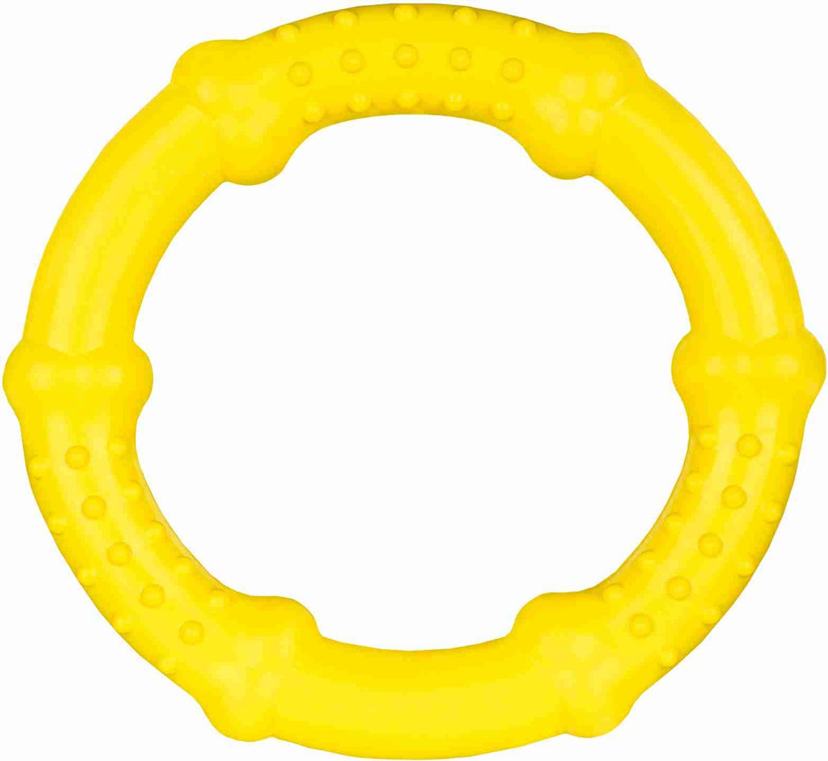 Aqua Toy Ring Spielzeug für Hunde, Ø 16cm, gelb