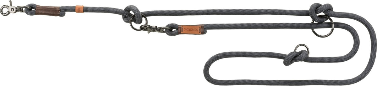 BE NORDIC Verlängerungsleine, L-XL: 2,00m, ø 13 mm dunkelgrau/braun