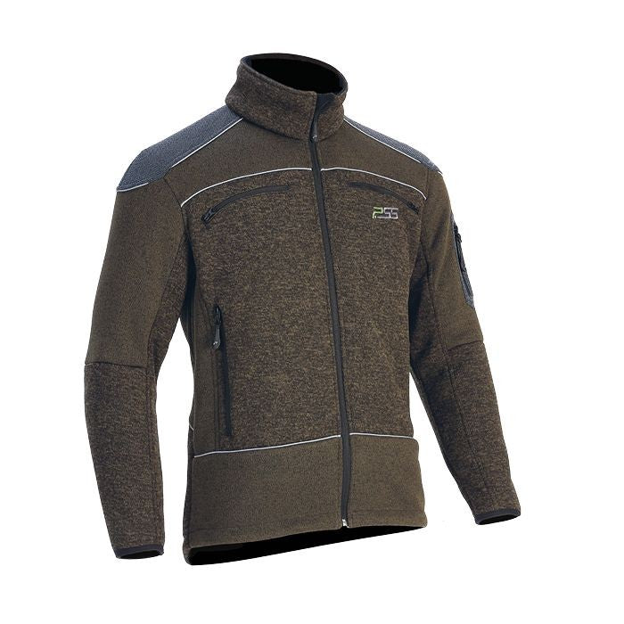 PSS Faserstrickjacke X-treme Arctic grün/grau