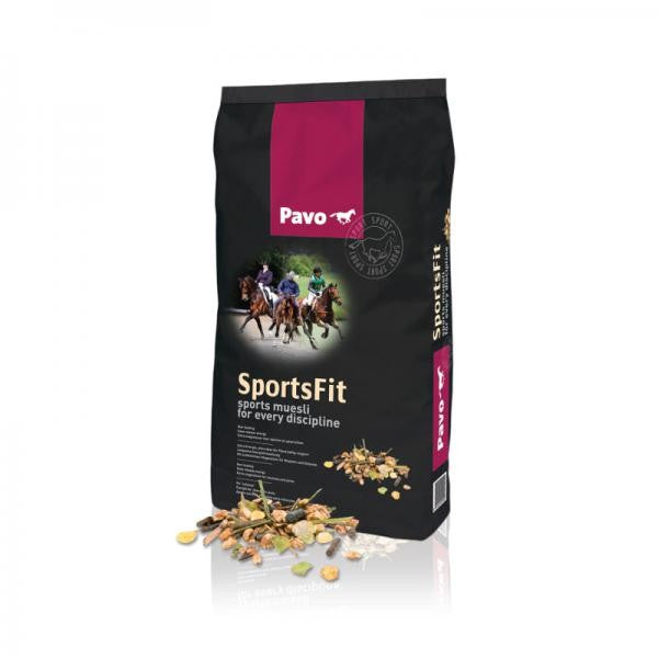 Pavo SportsFit 15kg im Sack mit etwas loser Ware davor