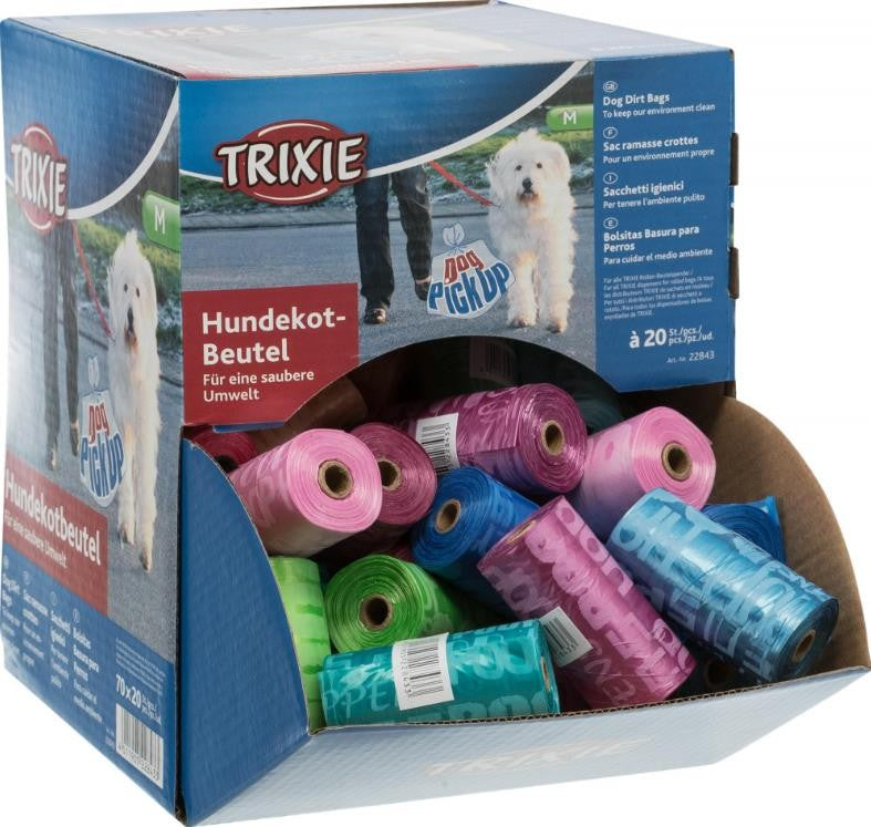 Hundekotbeutel, 20 Beutel/Rolle, verschiedene Farben
