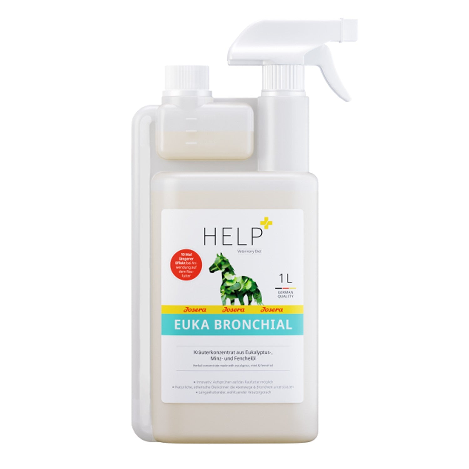 Josera Pferd Help EukaBronchial 1 Liter - natürliches Kräuterkonzentrat zur Atemwegsunterstützung