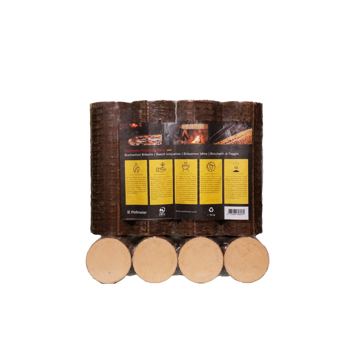 Pollmeier Buchenbrikett Premium Plus 10 kg Paket