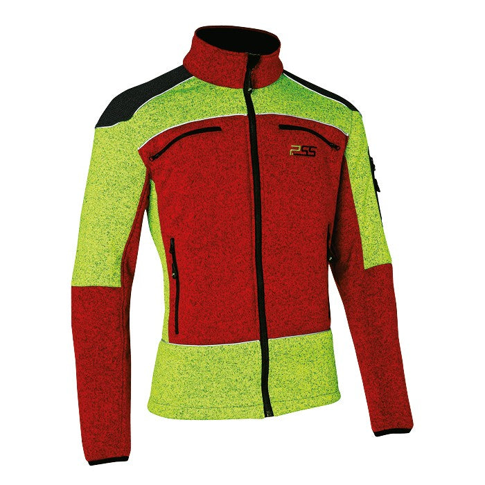 PSS Faserstrickjacke X-treme Arctic rot/gelb