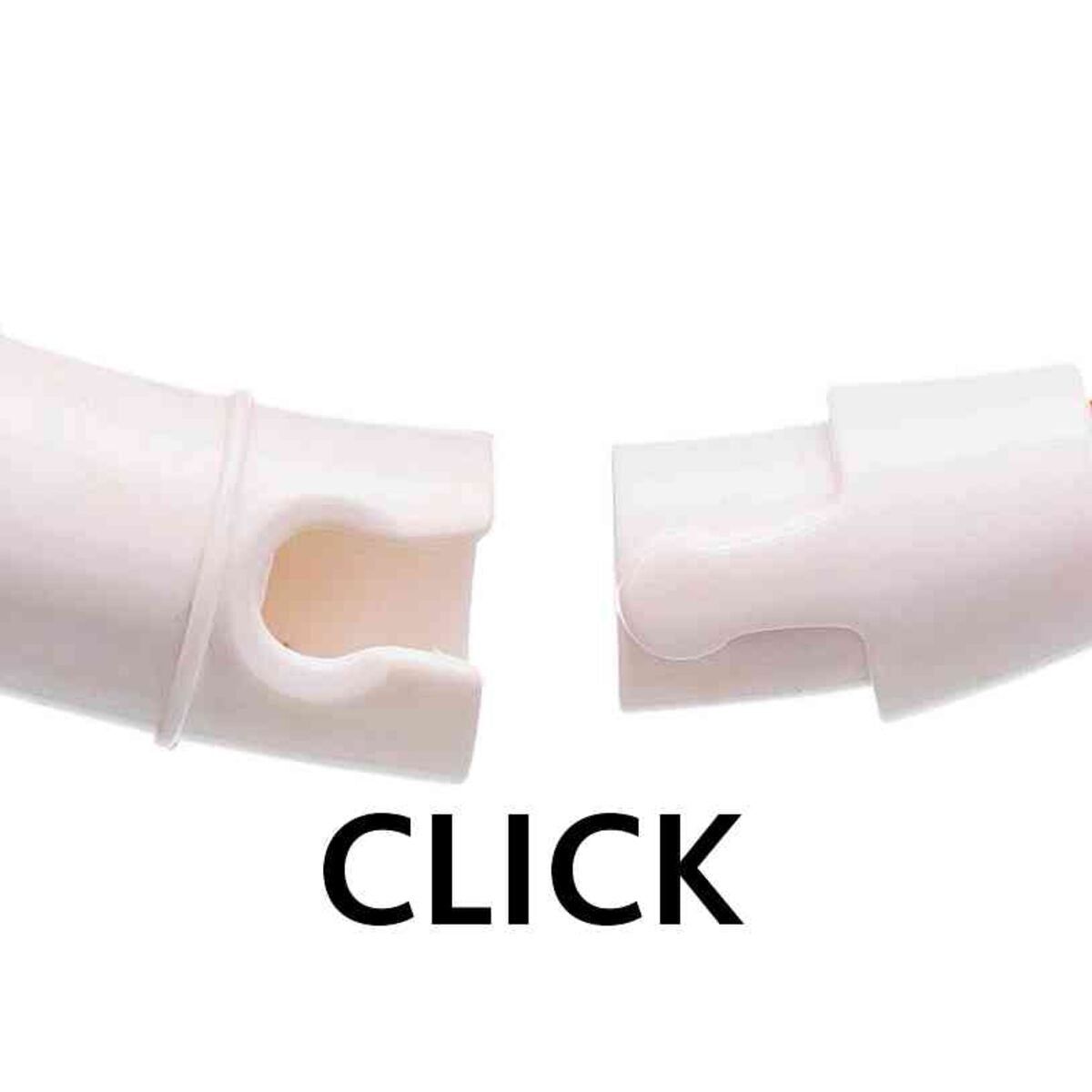 Flash Leuchtring USB, Silikon, Größe: XS–XL: 70 cm, Ø 10mm, orange Detailbild Clickverschluss