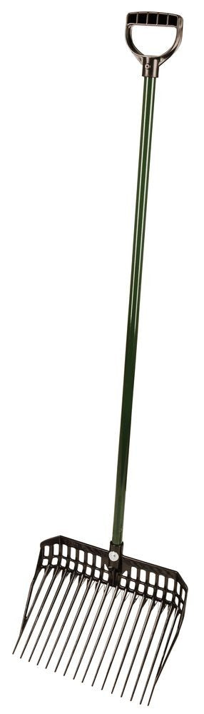 Dunggabel EcoFork, schwarz mit Metallstiel