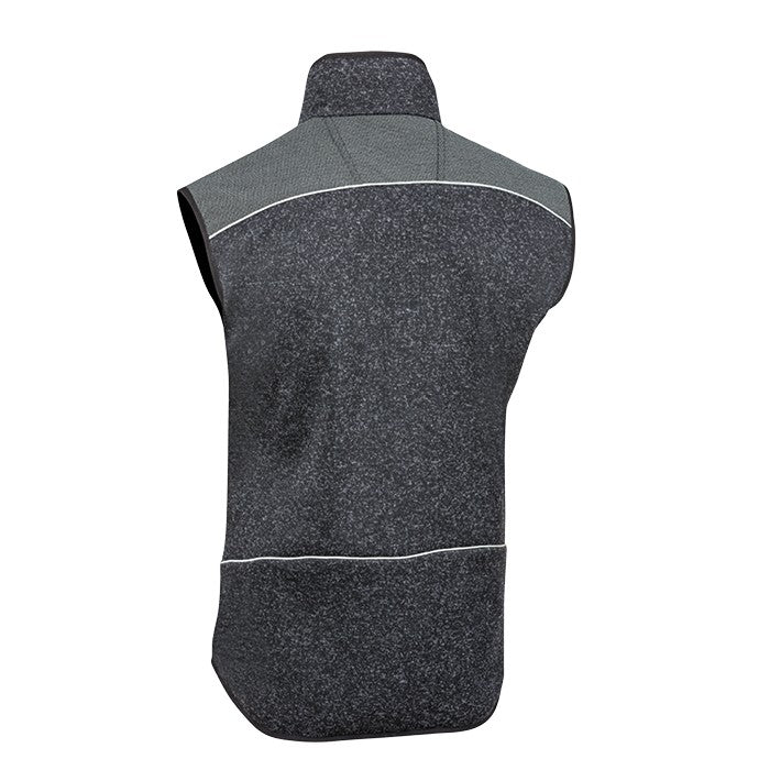 Rückseite PSS Strickweste X-treme Nordic grau