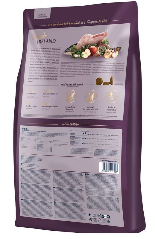 Happy Dog Sensible Ireland 12,5kg Sack Rückseite