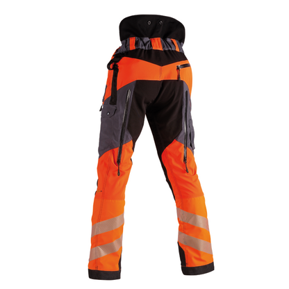 Rückseite PSS Schnittschutzhose X-treme Air EN ISO 20471 orange