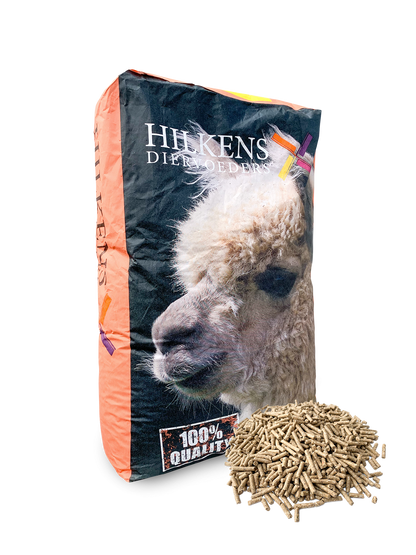 Hilkens Alpaca Energy (Winter) 20kg im Sack mit etwas loser Ware davor