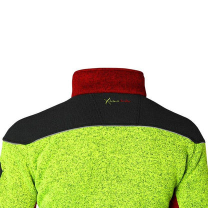 Schulter PSS Faserstrickjacke X-treme Arctic rot/gelb