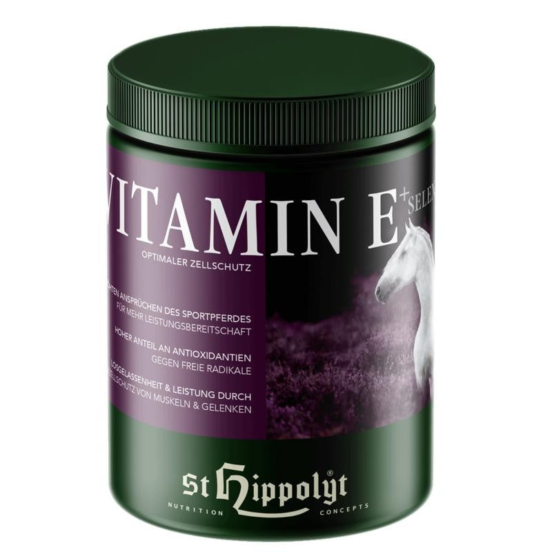 St. Hippolyt Vitamin E + Selen 1kg -  Antioxidative Nährstoffergänzung für Pferde