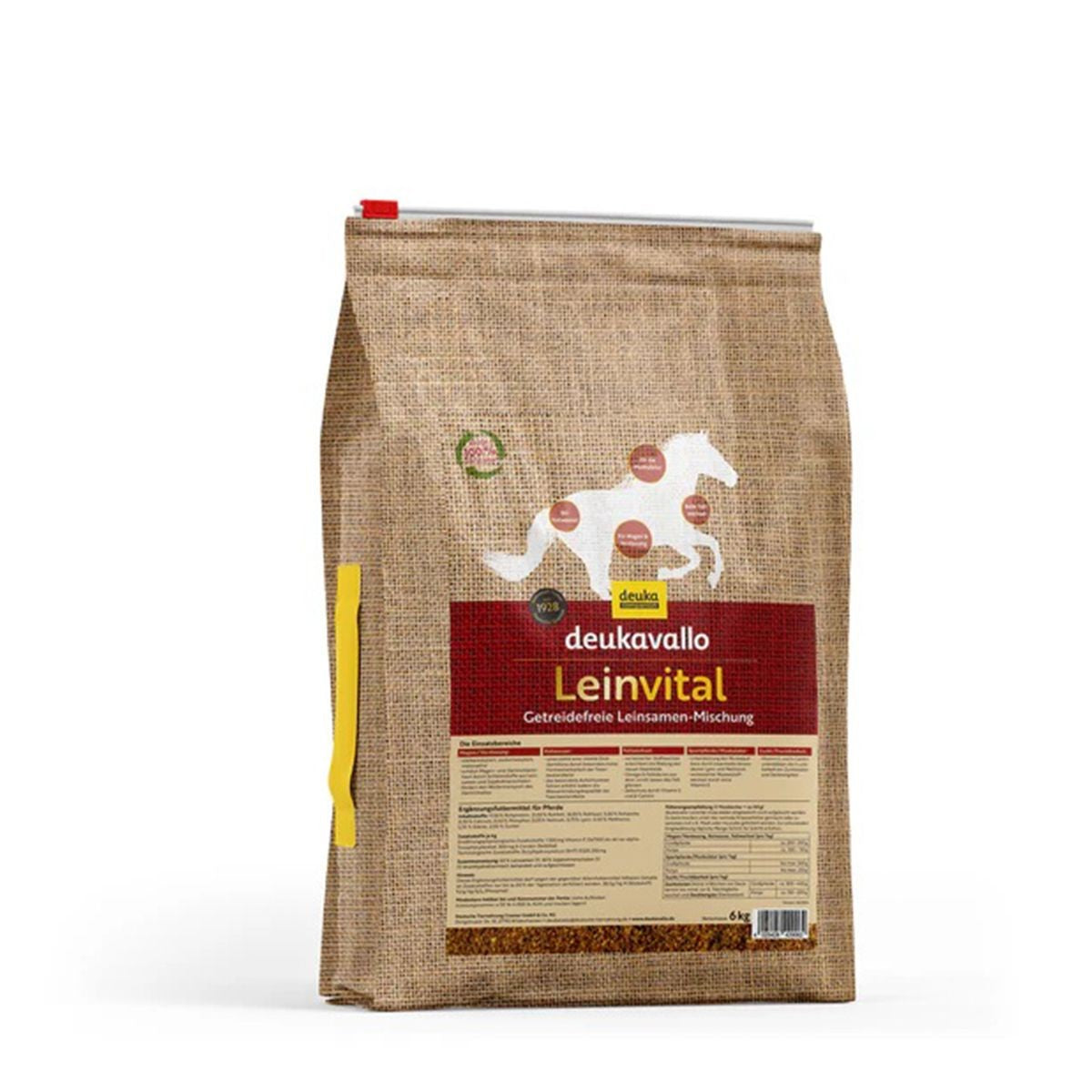 Deukavallo Leinvital Getreidefrei 6kg - Leinsamen-Mischung für Verdauung & Stoffwechsel
