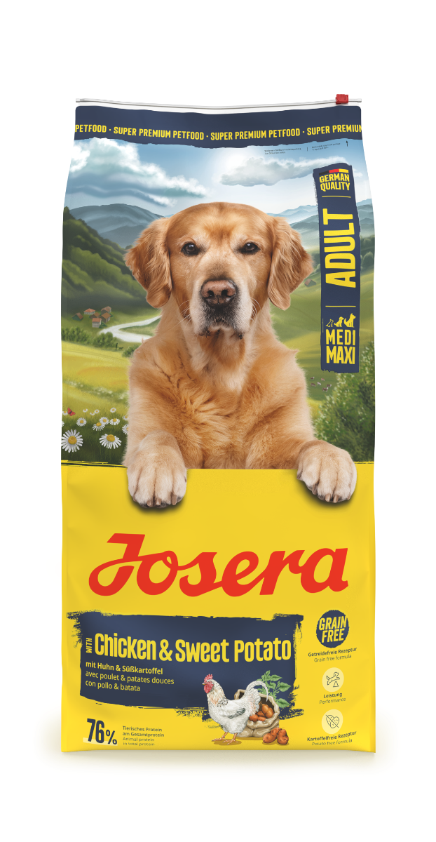 Josera Hund Medi/Maxi Adult Chicken & Sweet Potato 12,5kg im Sack