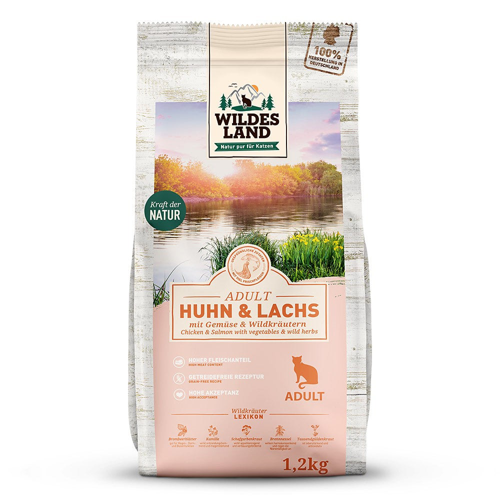 Wildes Land Classic Adult Huhn und Lachs mit Gartengemüse