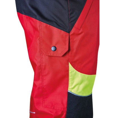 Seitentasche PSS Regenhose X-treme Rain rot/gelb