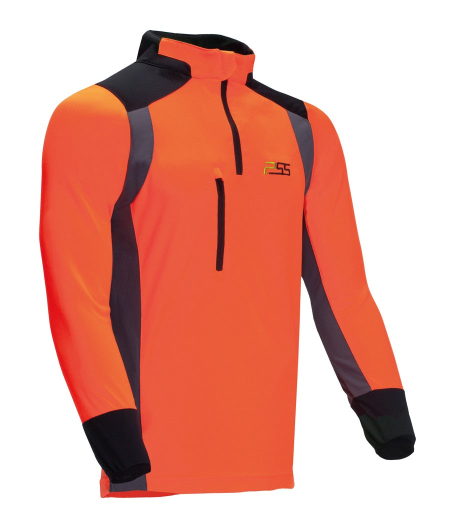 PSS Funktionsshirt X-treme Skin langarm orange/grau