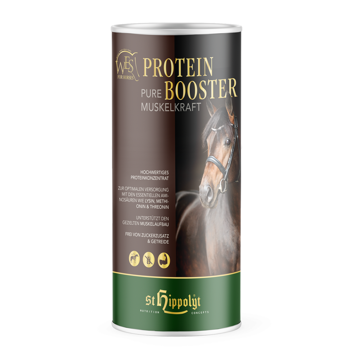 St. Hippolyt WES Protein Booster 0,75kg - Pure Muskelkraft