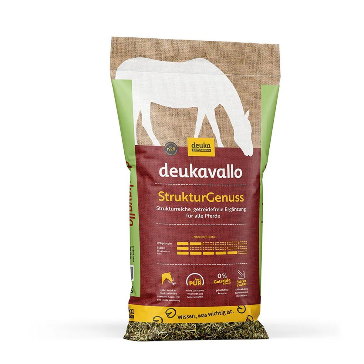 Deukavallo StrukturGenuss 15kg - getreidefreies, magenfreundliches Stukturmüsli