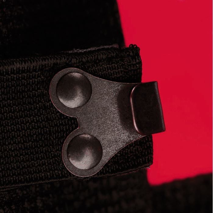 Tunnelzug Schuhhaken PSS Schnittschutzhose X-treme Light grau/rot
