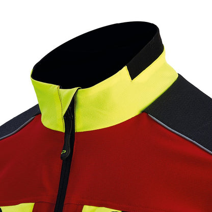 Kragen PSS Funktionsjacke X-treme Vario rot/gelb