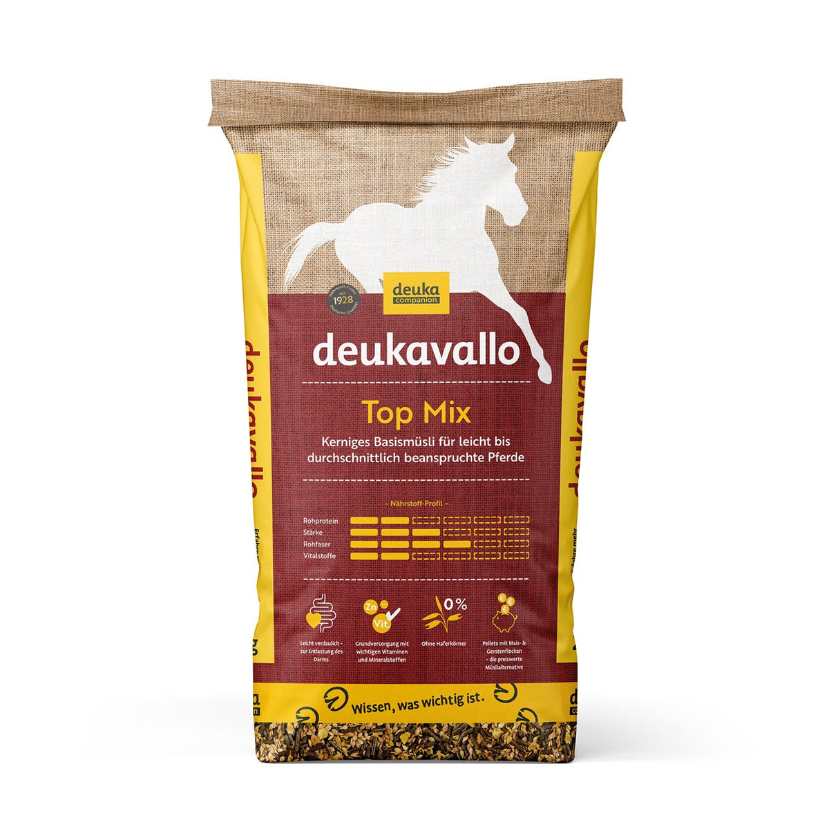 Deukavallo Top Mix 20kg - hochwertiges Basisfutter für Pferde