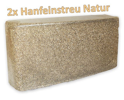 Hanfeinstreu Natur 2x 14 kg Ballen