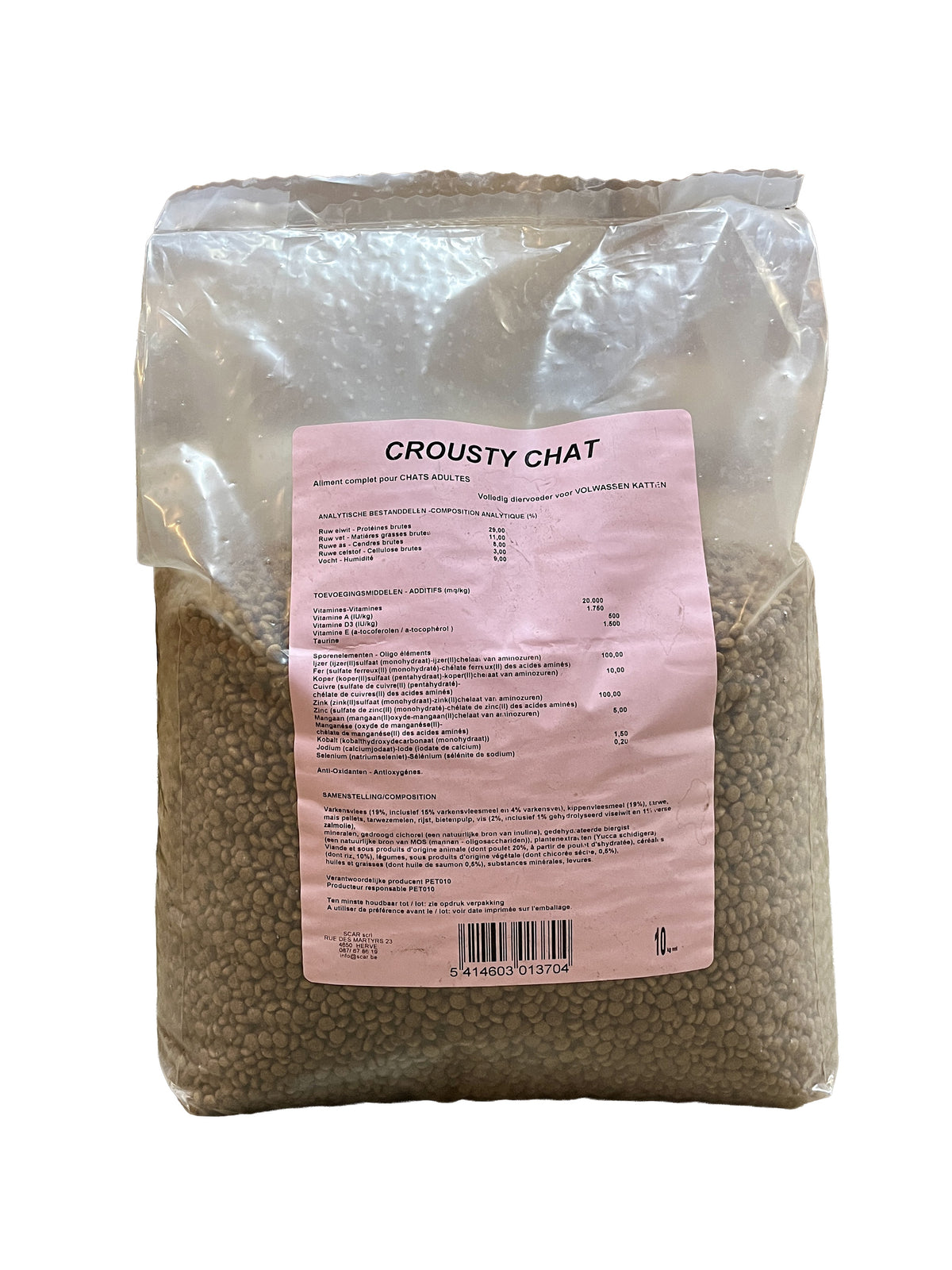 Scar Vital Crousty chat, Katzenfutter 10kg im Sack