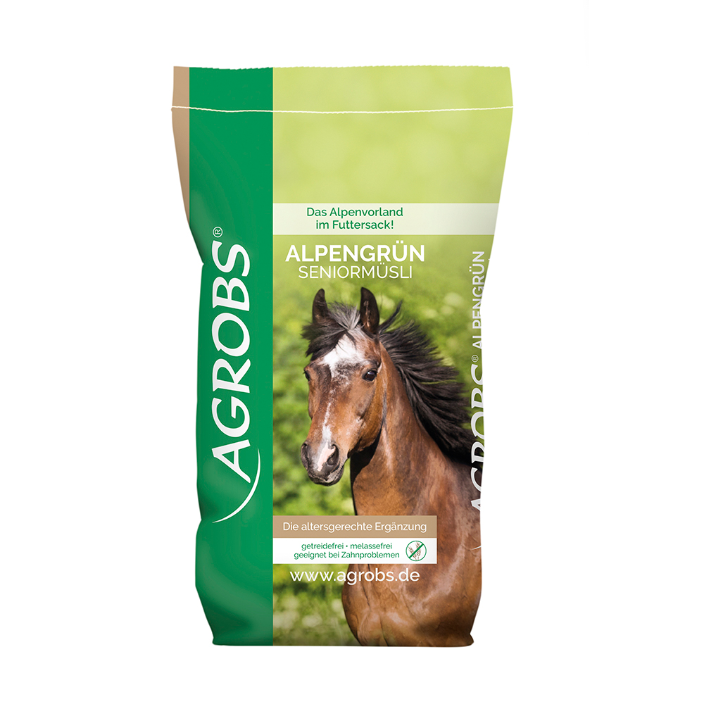 Agrobs AlpenGrün Seniormüsli getreidefrei im 15 kg Sack