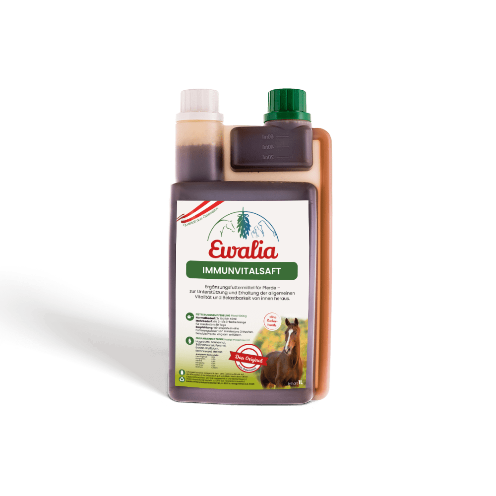 Ewalia Immunvitalsaft, 1l beim ausgießen