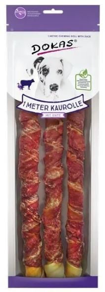Dokas Kaurolle aus Rinderhaut mit Ente 30cm