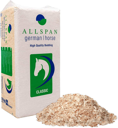 Allspan German Horse classic 24 kg, Ballen - Einstreu aus Hobelspänen aus 100% unbehandelter Fichte