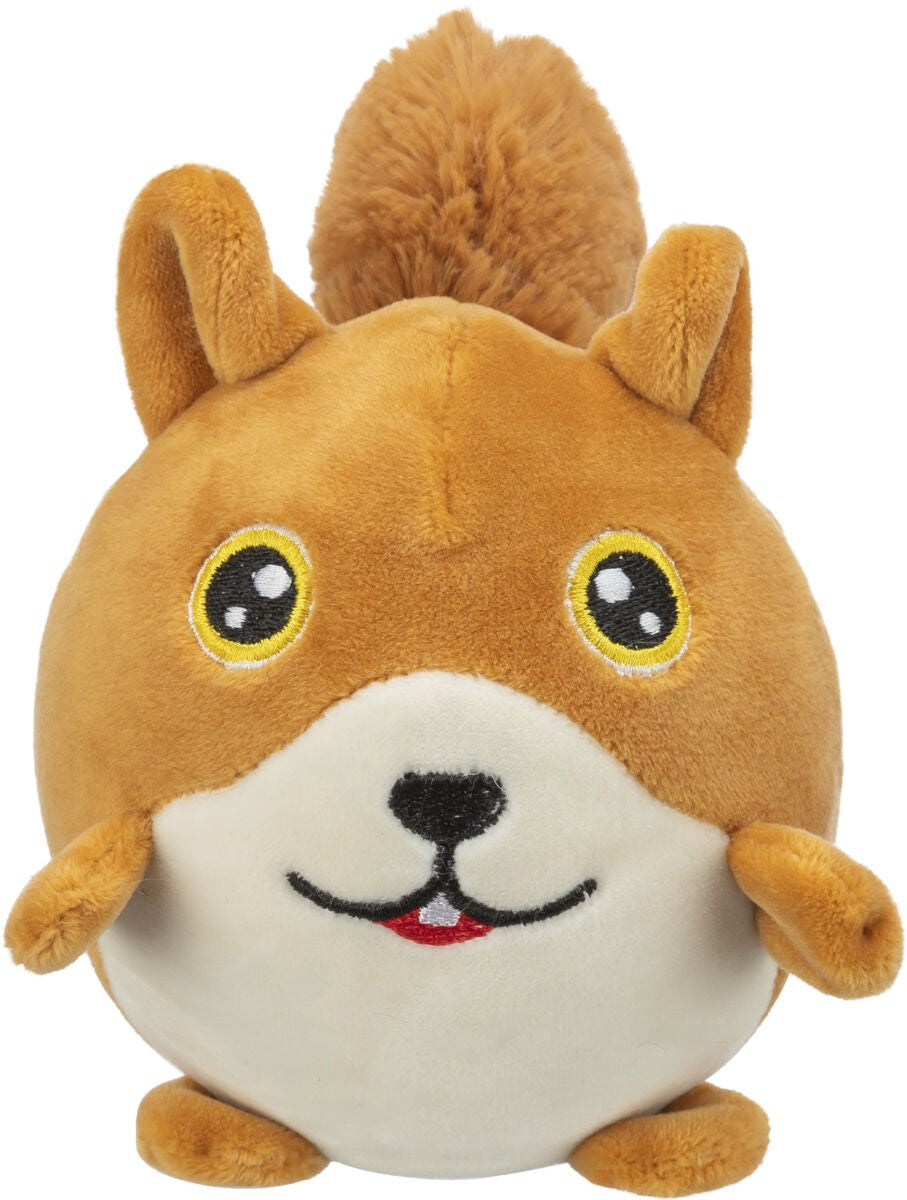 Eichhörnchen rund, Plüsch, 13 cm, Frontansichtr