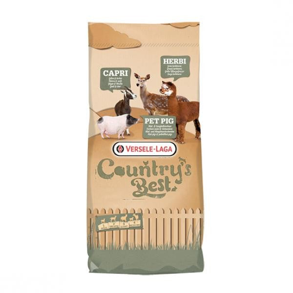 Versele Laga Country's Best Pet Pig Müsli 17kg - Leckeres Komplettfutter für Mini- und Hängebauchschweine