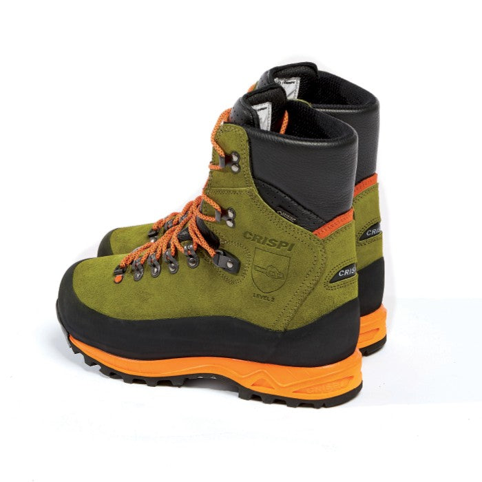 Seitenansicht PSS Schnittschutzschuh Perfekt GTX grün