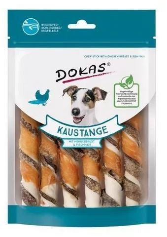 Dokas Kaustange mit Hühnerbrust & Fischhaut 170g im Beutel