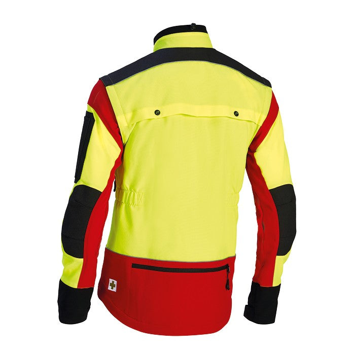 Rückseite PSS Funktionsjacke X-treme Vario rot/gelb
