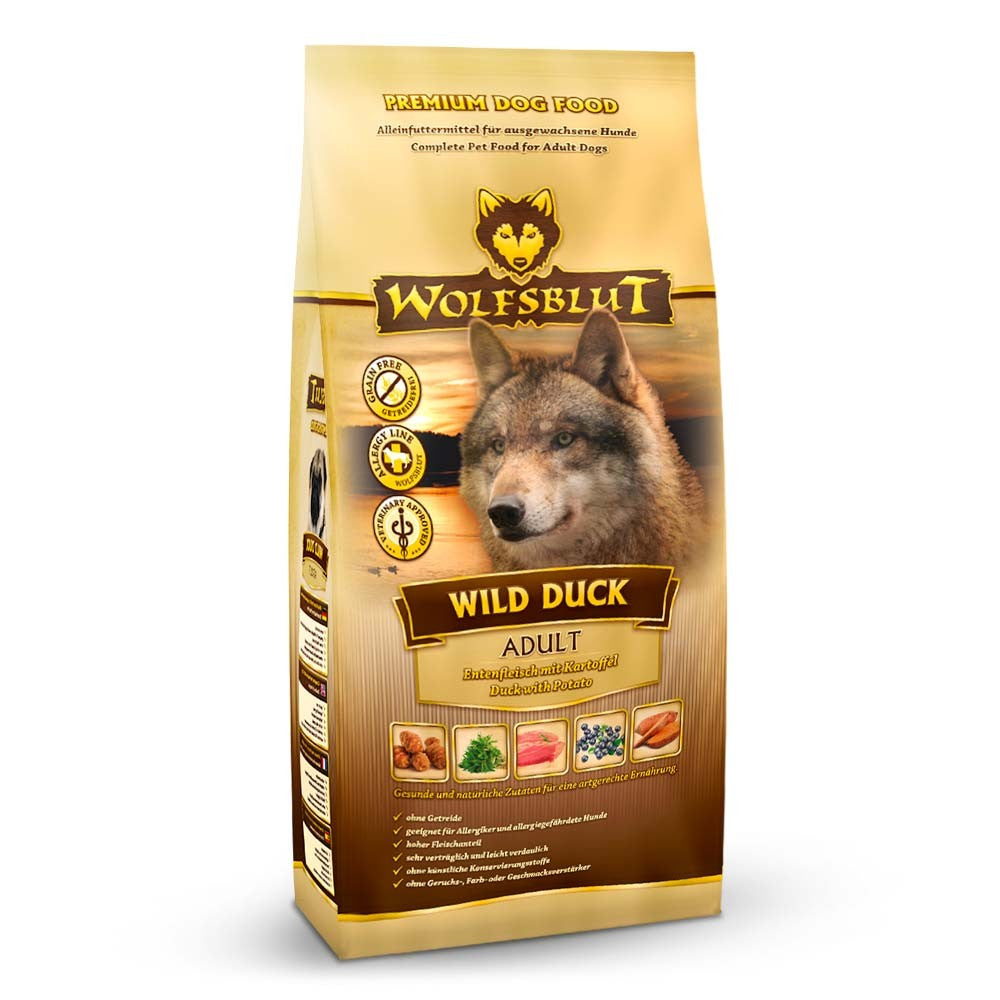 Wolfsblut Wild Duck Adult - Ente mit Kartoffel 2 kg im Sack