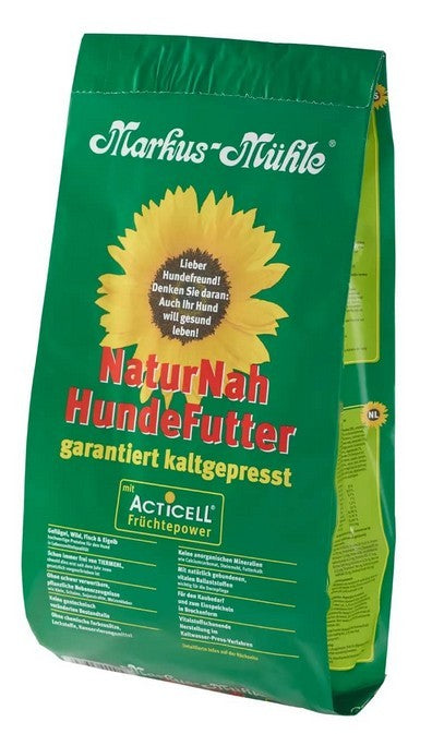 Markus-Mühle NaturNah 15 kg im Sack - kaltgepresstes Trockenfutter für Hunde 