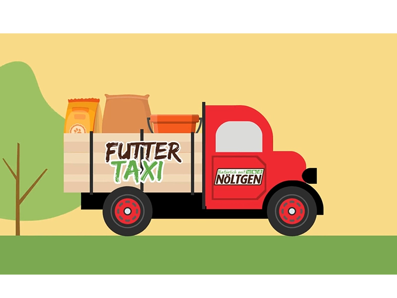 Video laden: Hey Tierfreund, keine Lust mehr Futtersäcke zu schleppen? Kein Problem! Unser Futtertaxi springt für dich ein. Egal, ob du für deinen Stall Nachschub an Einstreu brauchst oder deine Vierbeiner mit leckerem Futter versorgen willst, wir liefern direkt bis zu dir nach Hause oder auf den Hof. Unser Service ist perfekt für Pferdehöfe, Hund- und Katzenfans und für alle Nutztierbetriebe. Du bestellst, wir liefern. 